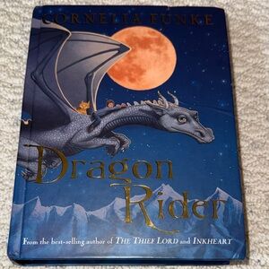 Cornelia Funke Dragon Rider Hardcover Book (Missing Dust Cover) Copyright 2004